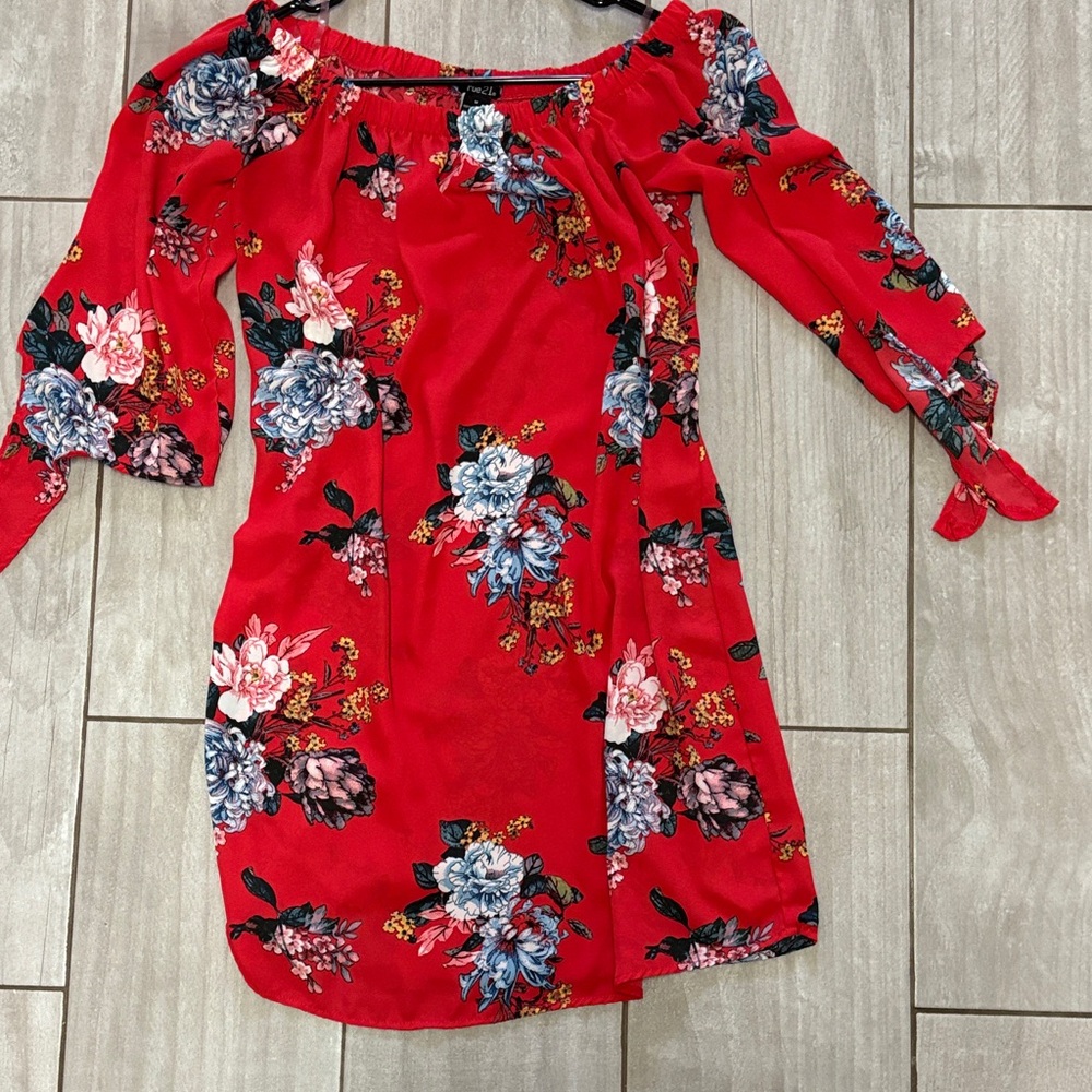 Rue21 Red Floral Dress